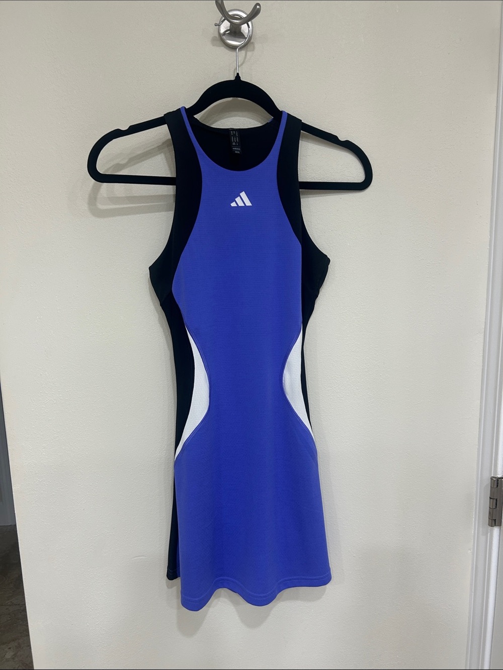 Adidas Purple and Black Athletic Tennis Dress with White Accents